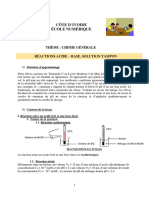 TleD - CH - L10 - Réactions Acidobasiques. Solutions Tampons