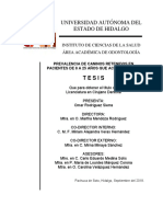 Prevalencia de Caninos Retenidos en Pacientes de 8 A 25 Años Que Acuden Al ICSA.