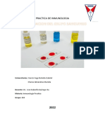 Informe de Determinacion Del Grupo Sanguineo