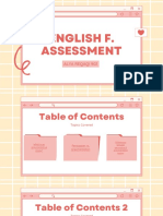 English F. Assessment