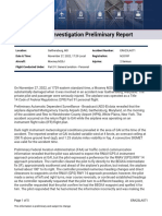 Aviation Investigation Preliminary Report On Md. Plane Crash