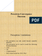 Perceptron Convergance Theorem