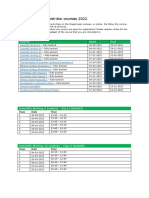 Schedule PHD and Postdoc Courses 2022