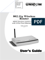 Unicom 802.11g Wireless Router