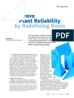 Improve Plant Reliability: by Redefining Roles