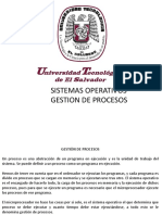 Gestion de Procesos - Unidad II