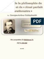 Georges - Arthur - Goldschmidt - Analyse de La Philosophie de Nietzsche