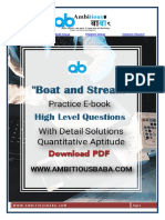 Boat and Stream E Book Questions PDF