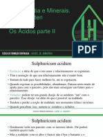 Aula 81 - Homeopatia e Minerais. Jan Scholten Os Ácidos Parte II