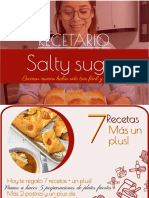 Recetario Saltysugar Primera Edicion de Regalo