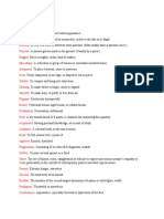 Vocabulary & Grammar Terms List (Junior High)