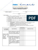 Formatos de Evaluación de Desempeño Laboral 2022