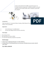 Powered Electricity Generator: Components