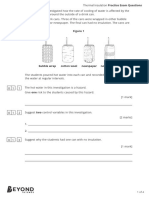 Thermal Insulation Investigation 1 Higher Practice Exam Questions