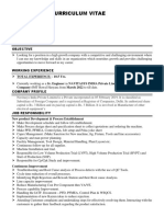 Resume Design For Process Engineering