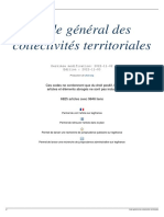 Code Général Des Collectivités Territoriales