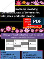 MATH 6 WEEK 5 Q2 Solving Word Problems in Commission, Rate of Commission, Total Sales, Total Income