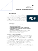 Lesson 7 - Principles of Counting and Theories of Probability 1