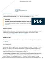 Tuberculosis Disease in Children - UpToDate