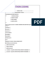 Python Coding
