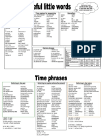 Useful Little Words and Time Phrases PDF