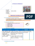 D2 A2 SESION Elaboramos Recuerditos Por El Día Del Logro