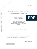 Canonical Quantization of Non-Einsteinian Gravity and The Problem of Time