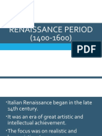 Renaissance Period (1400-1600)