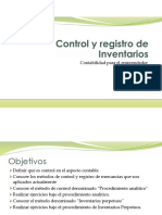 Control y Registro de Inventarios