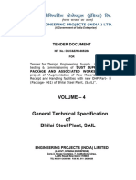 4 General Technical Specification of Bhilai Steel Plant, SAIL ...