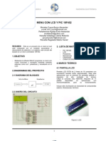 Informe Nº1 - Menu Con LCD y Pic 18F452 - Byron Morales