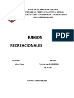 Trabajo Juegos Recreacionales