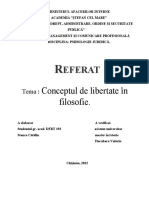 Conceptul de Libertate in Filosofie