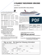 Harrington Family Reunion Cruise Flyer