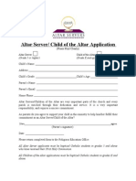 Altar Server Application