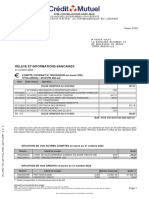 Extrait de Comptes Compte 07301 000220525.. C - C EUROCOMPTE SERENITE M DULAC KEVIN Au 2022-10-31