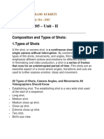 2 BA-JMC 205 Unit II Composition and Typs of Shots