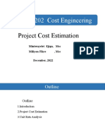 Project Cost Estimation Final