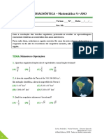 Set19 - RAIZ Editora - 9ano - Teste Diagnóstico