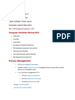 Computer Hardware Review BUS: Process Management