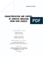 EPA 650-2!74!090 Characterization and Control of Asbestos Emissions From Open Sources