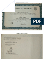 Diploma de Graduação e Histórico de Graduação