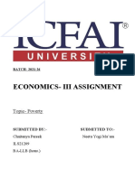 Chaitanya Pareek Economics Assignment