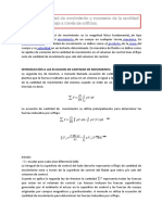 Cantidad de Movimiento y Momento Cantidad de Movimiento