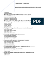 Geotectonic Questions 1