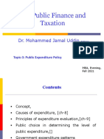 Lesson 03 - Public Expenditure Policy