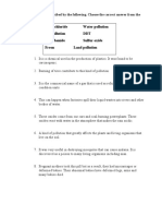 Chemicals Activity