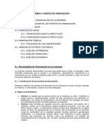 Tema 8 Fuentes de Financiación