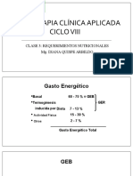 Clase 3. Requerimientos Nutricionales