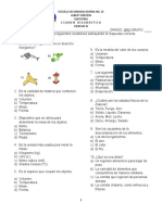 Examen Diagnostico. Ciencias III